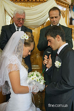 Венчание в Доме молитвы евангельских христиан баптистов