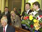 Репортаж с места событий - Поздравления П.Порошенко в Верховной Раде (2003)