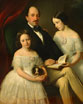 Пересъемка картин, холстов - Болеслав Потоцкий с дочерьми Марией и Софией Идль